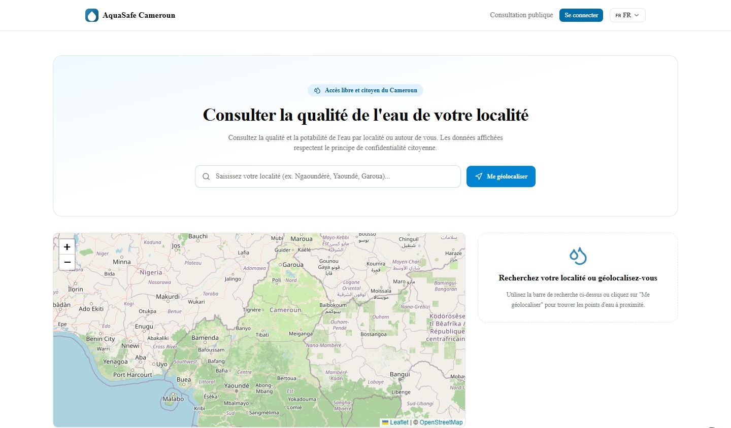 AquaSafe Cameroun — capture 3